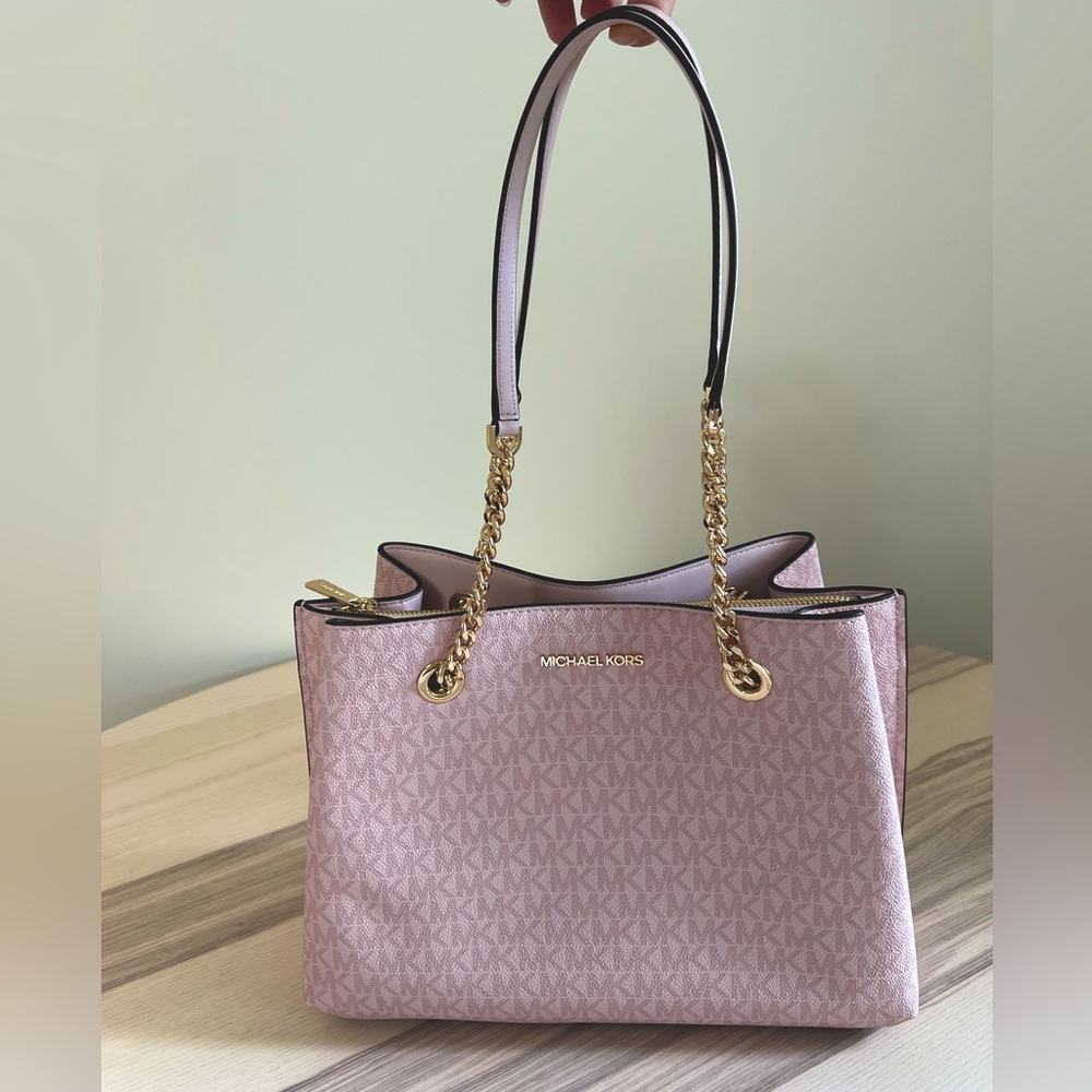 BNWT MICHAEL KORS TEAGEN LARGE DROP SATCHEL PURSE